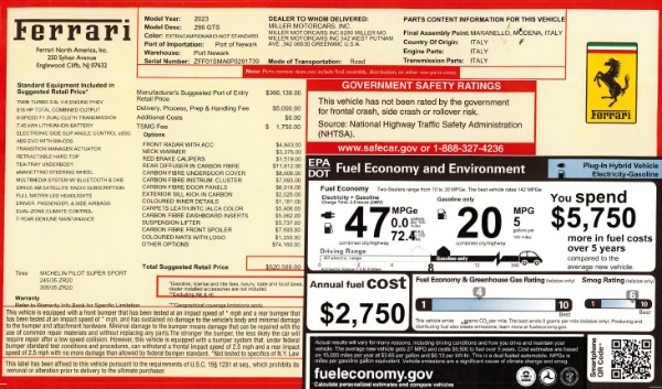 Used 2023 Ferrari 296 GTS for sale Call for price at Maserati of Westport in Westport CT 06880 2