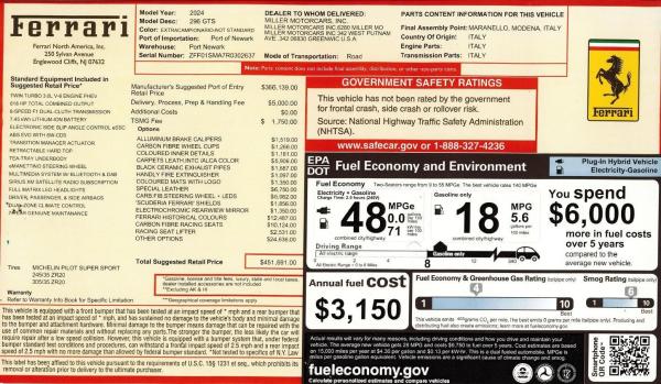 Used 2024 Ferrari 296 GTS for sale Call for price at Maserati of Westport in Westport CT 06880 2