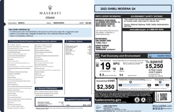 Used 2022 Maserati Ghibli Modena Q4 for sale $37,900 at Maserati of Westport in Westport CT 06880 22
