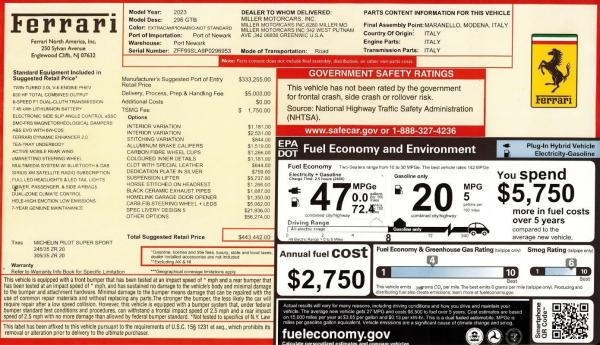 Used 2023 Ferrari 296 GTB for sale $319,900 at Maserati of Westport in Westport CT 06880 2