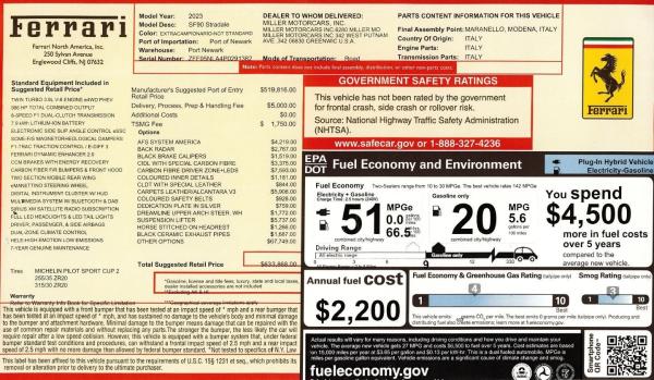 Used 2023 Ferrari SF90 Stradale for sale Sold at Maserati of Westport in Westport CT 06880 2