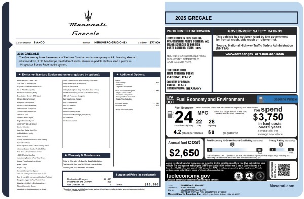 Used 2025 Maserati Grecale for sale $57,550 at Maserati of Westport in Westport CT 06880 25