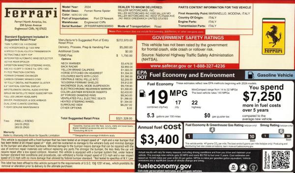 Used 2024 Ferrari Roma Spider for sale $297,900 at Maserati of Westport in Westport CT 06880 2