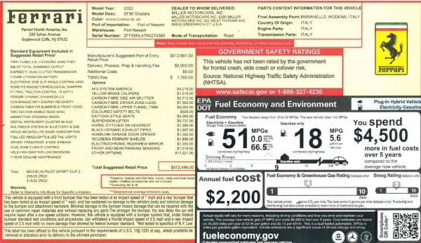 Used 2022 Ferrari SF90 Stradale for sale $437,900 at Maserati of Westport in Westport CT 06880 2