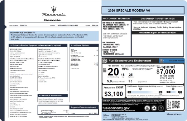 Used 2026 Maserati Grecale Modena for sale $81,370 at Maserati of Westport in Westport CT 06880 23