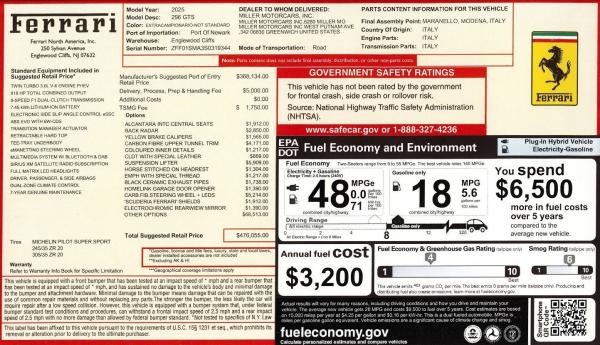 Used 2025 Ferrari 296 GTS for sale $449,900 at Maserati of Westport in Westport CT 06880 2