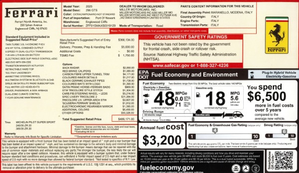 Used 2025 Ferrari 296 GTS for sale $449,900 at Maserati of Westport in Westport CT 06880 2