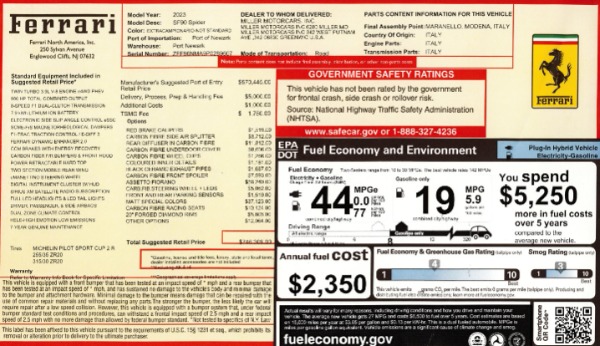 Used 2023 Ferrari SF90 Spider for sale $579,900 at Maserati of Westport in Westport CT 06880 2