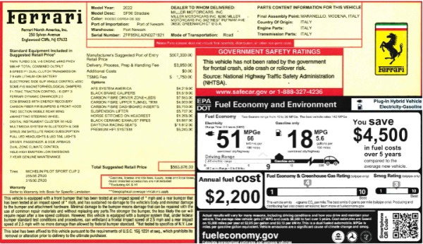 Used 2022 Ferrari SF90 Stradale for sale $445,900 at Maserati of Westport in Westport CT 06880 2