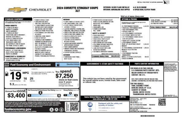 Used 2024 Chevrolet Corvette Stingray for sale $77,900 at Maserati of Westport in Westport CT 06880 2