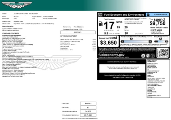 Used 2026 Aston Martin DBX 707 for sale $259,900 at Maserati of Westport in Westport CT 06880 13