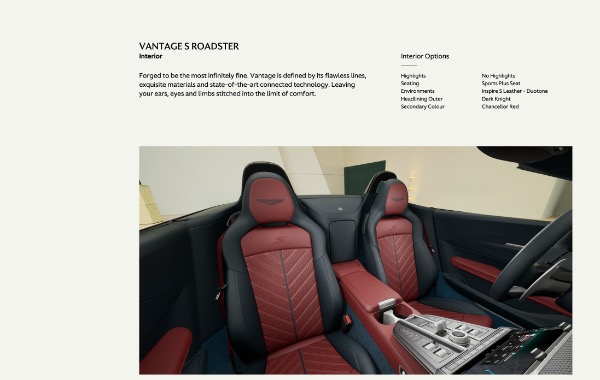 New 2026 Aston Martin Vantage S Roadster for sale $255,400 at Maserati of Westport in Westport CT 06880 10