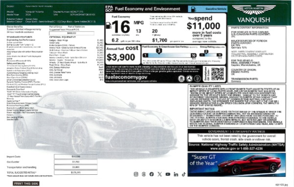 New 2026 Aston Martin Vanquish Volante for sale Call for price at Maserati of Westport in Westport CT 06880 19