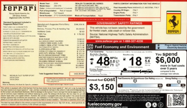 Used 2024 Ferrari 296 GTS for sale $429,900 at Maserati of Westport in Westport CT 06880 2