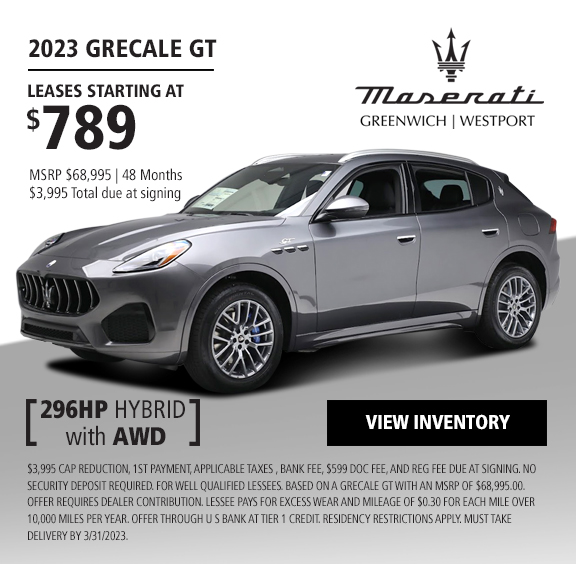 Be one of the first to own the all new Maserati Grecale!