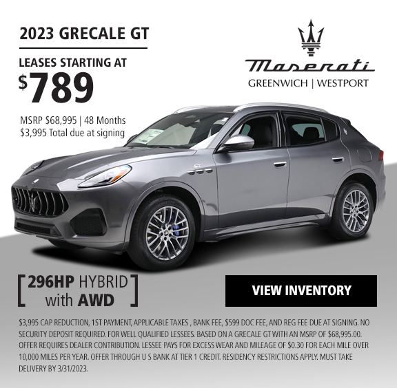 Be one of the first to own the all new Maserati Grecale!